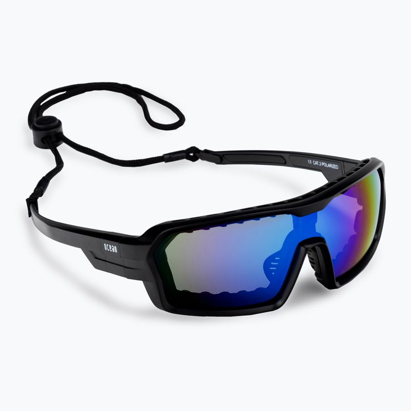 Okulary przeciwsłoneczne Ocean Sunglasses Chameleon matte black/revo blue/black