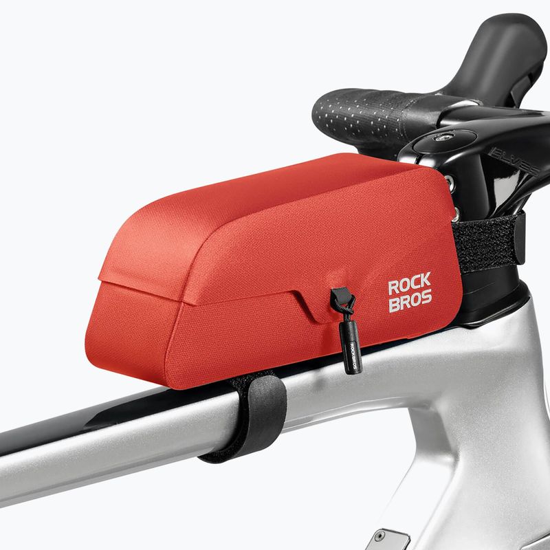 Torba rowerowa na ramę Rockbros 30120122 Bike Tube Bag Magnetic L 0,9 l red 2