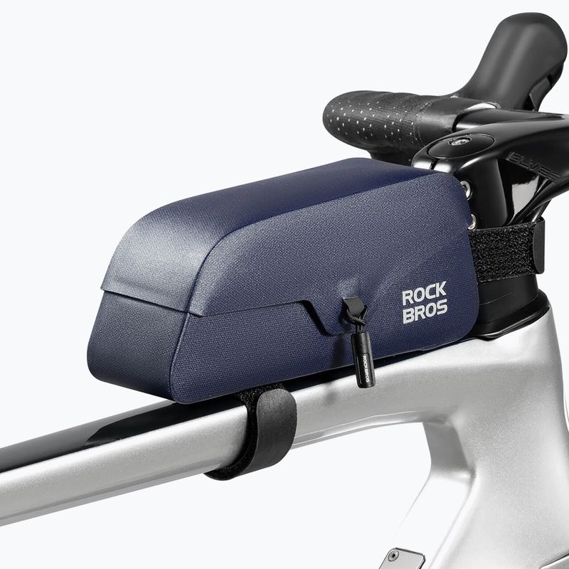 Torba rowerowa na ramę Rockbros 30120122 Bike Tube Bag Magnetic L 0,9 l blue 2