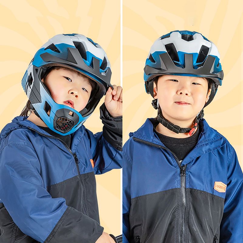 Kask rowerowy dziecięcy Rockbros 10110061001 Kids Helmet blue/white/black 4