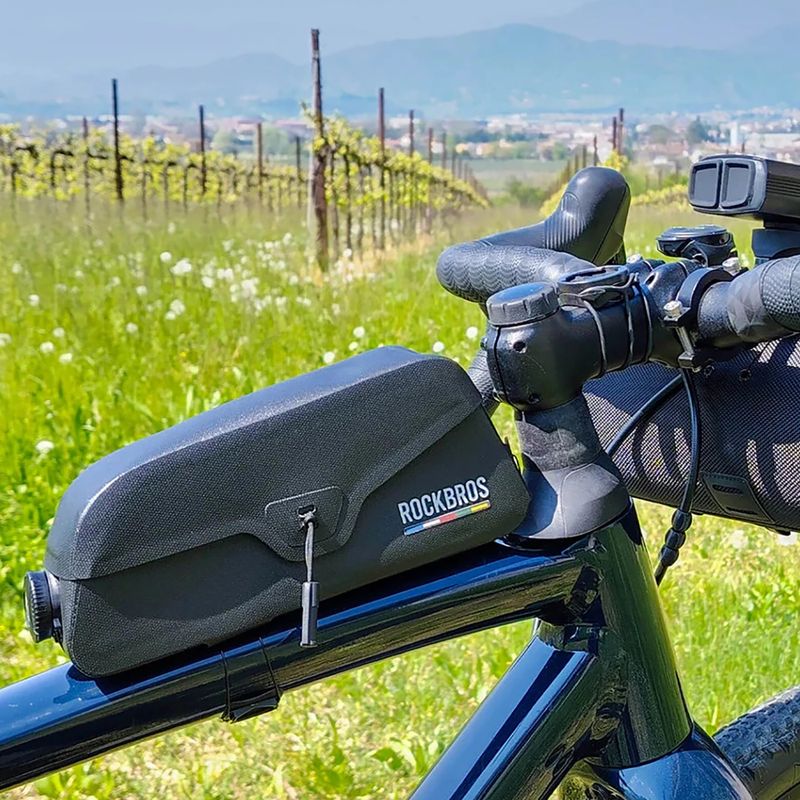 Torba rowerowa na ramę Rockbros 30120123002 Road to Sky Frame Bag Magnetic L 0,9 l black 4