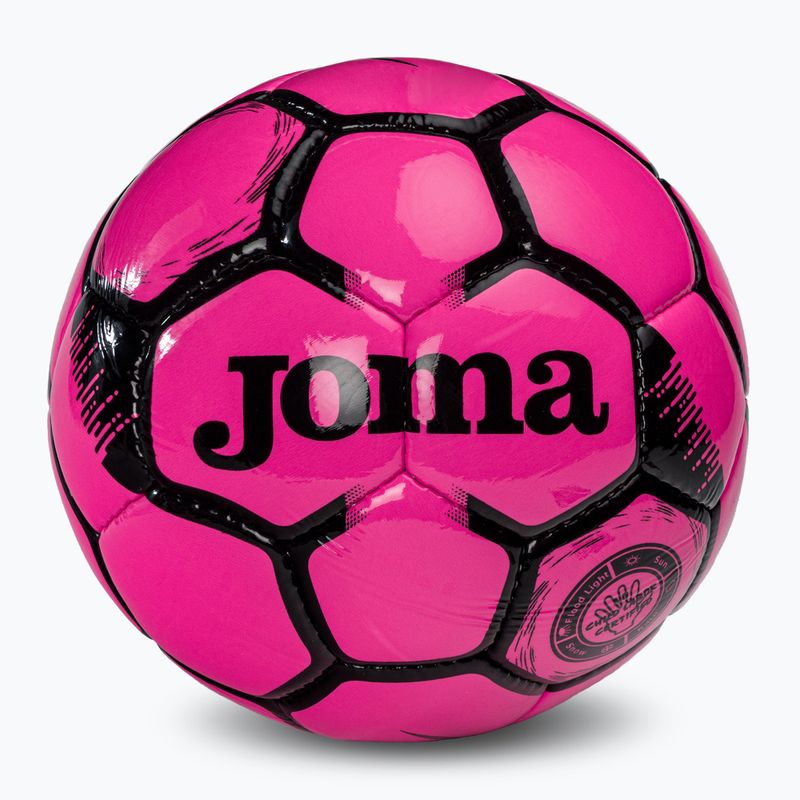 Piłka do piłki nożnej Joma Egeo fluor pink/black rozmiar 5