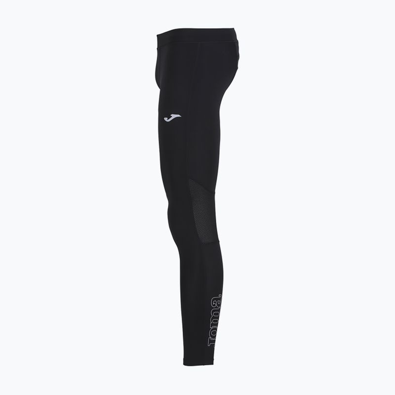 Legginsy do biegania męskie Joma Running Night Long Tights black 2