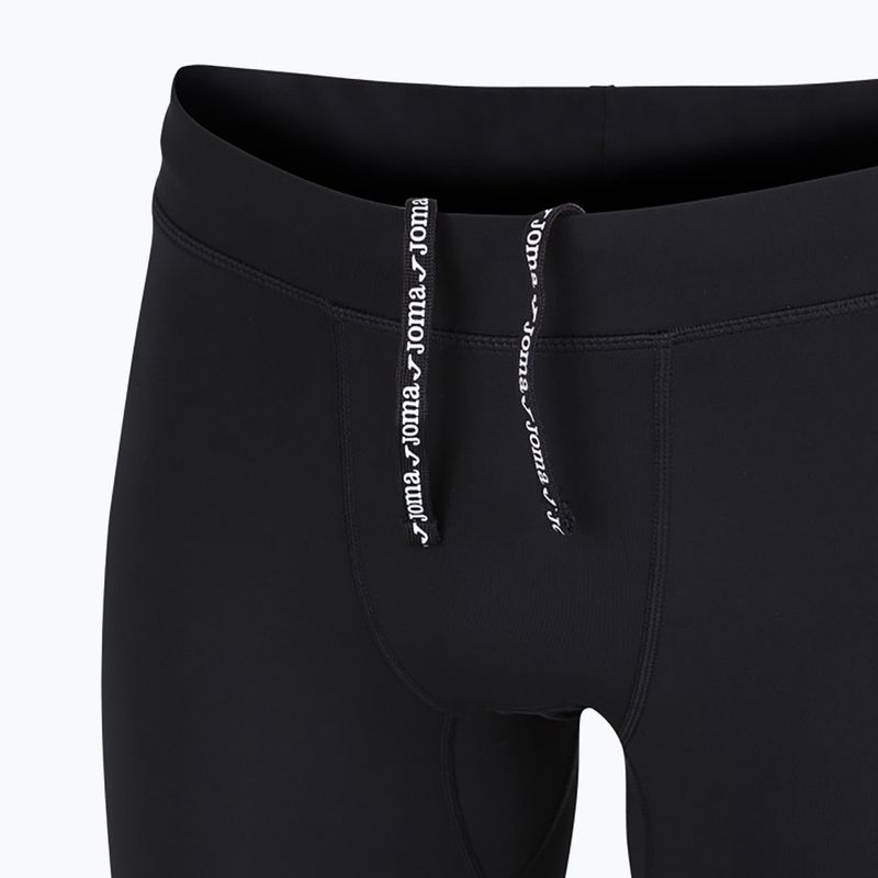 Legginsy do biegania męskie Joma Running Night Long Tights black 3