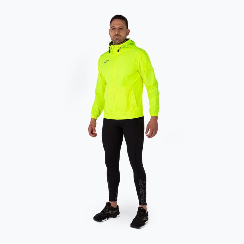 Kurtka do biegania męska Joma Elite VIII Raincoat yellow 2