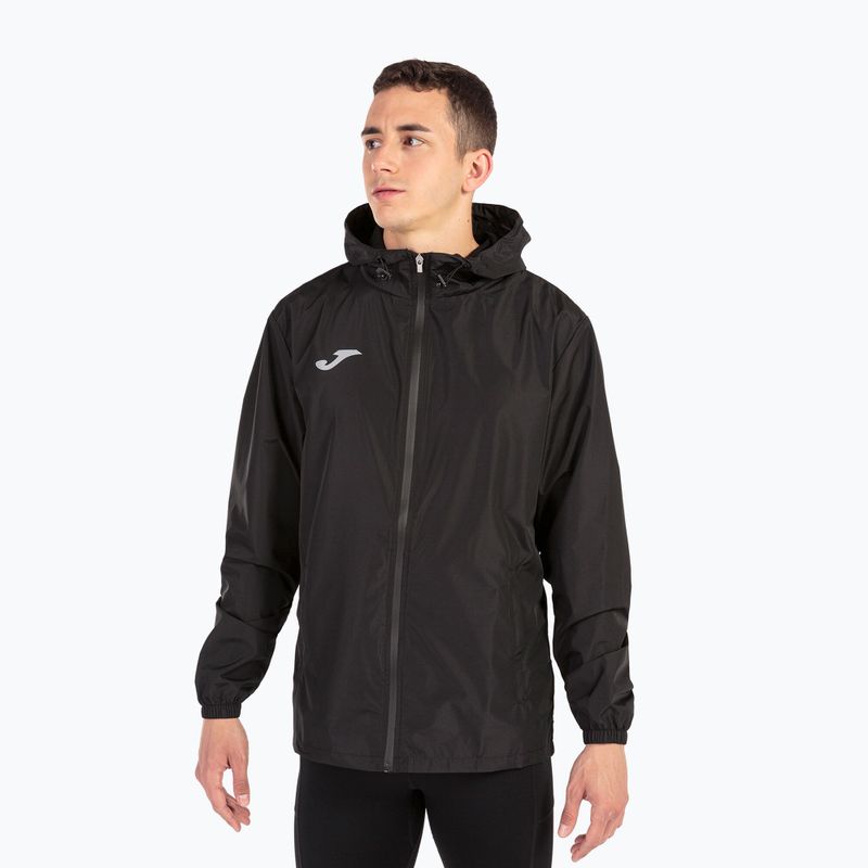 Kurtka do biegania męska Joma Elite VIII Raincoat black 3