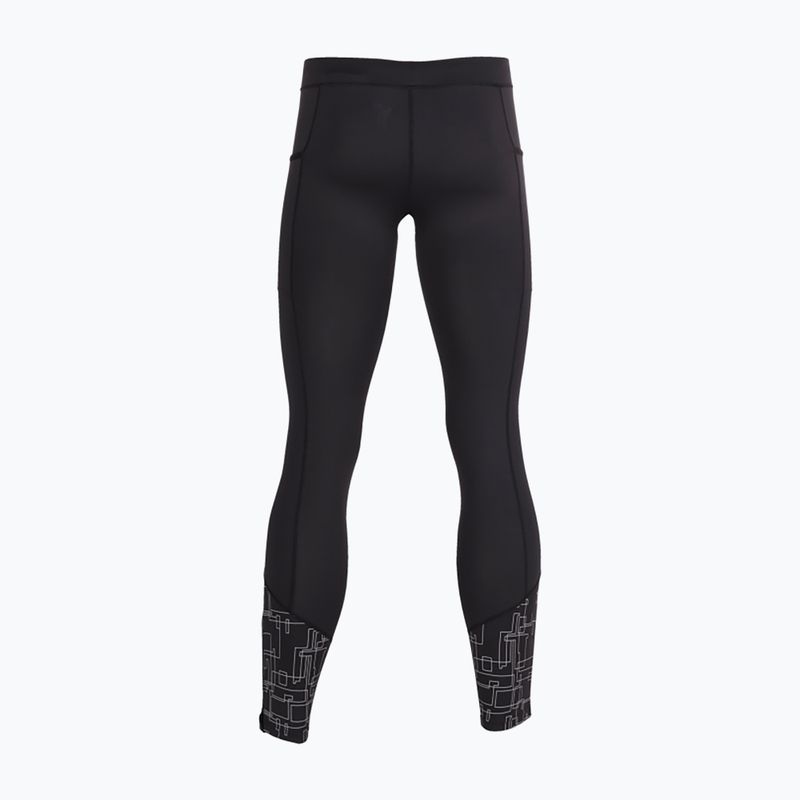 Legginsy do biegania męskie Joma Elite VIII Long Tights black 2