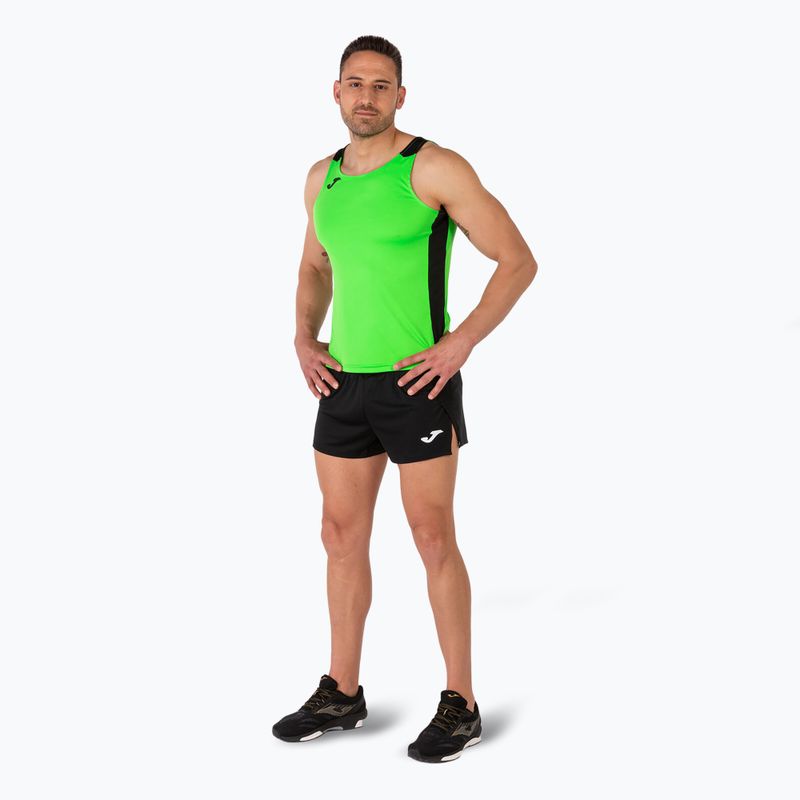 Koszulka do biegania męska Joma Record II Tank Top fluor green/black 6