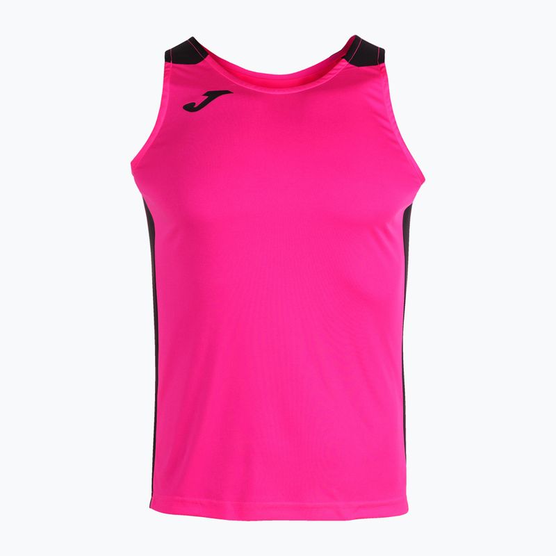 Koszulka do biegania męska Joma Record II fluor pink/black 7