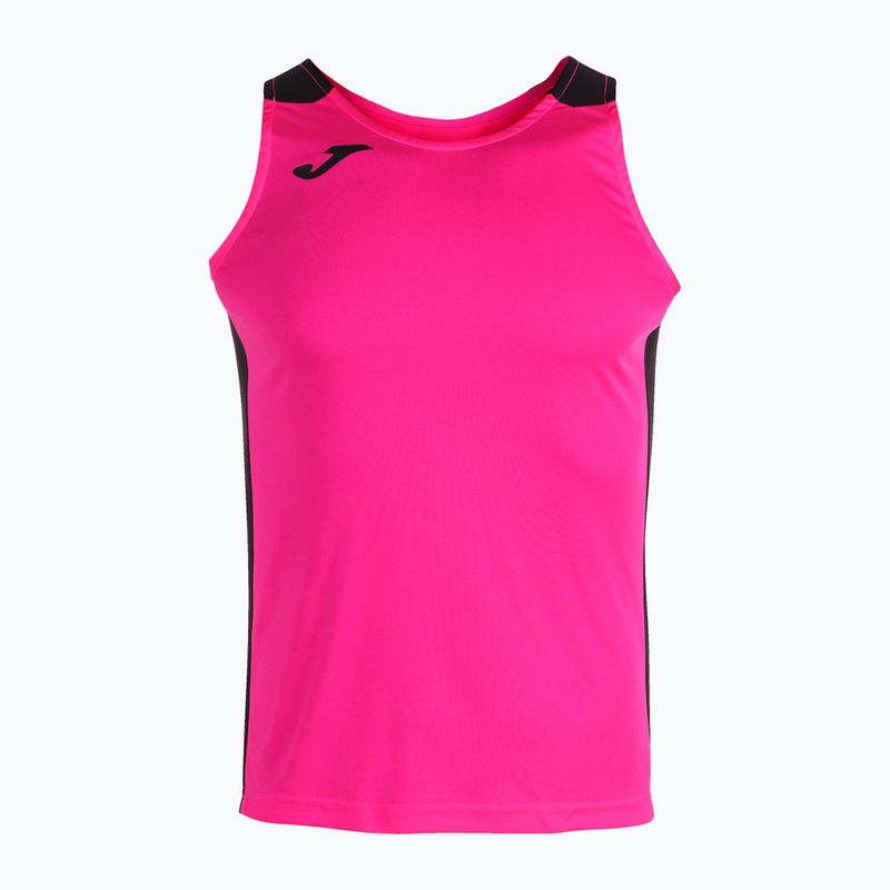 Tank top do biegania męski Joma Record II fluor pink/black 7