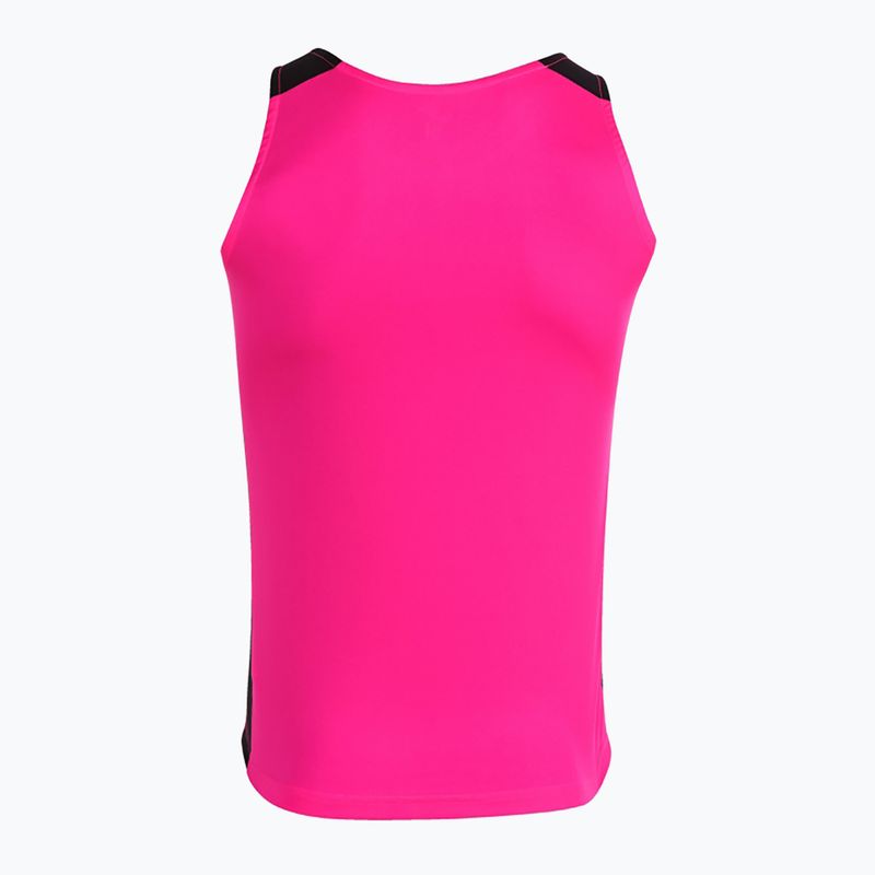 Koszulka do biegania męska Joma Record II fluor pink/black 8