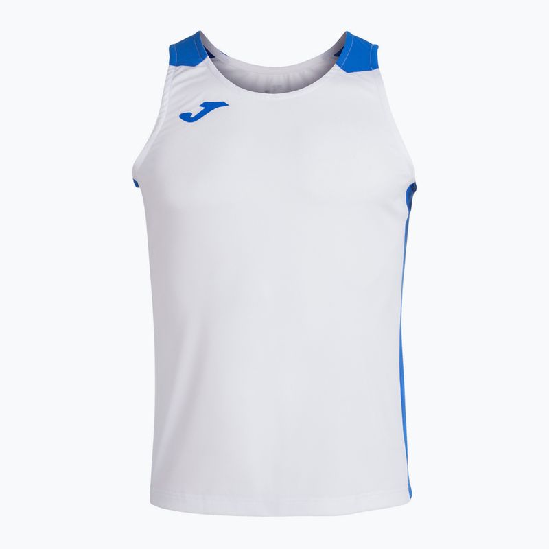 Tank top do biegania męski Joma Record II white/royal 8