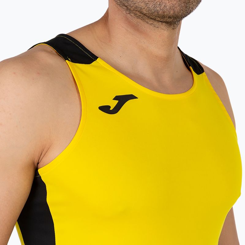 Koszulka do biegania męska Joma Record II yellow/black 5