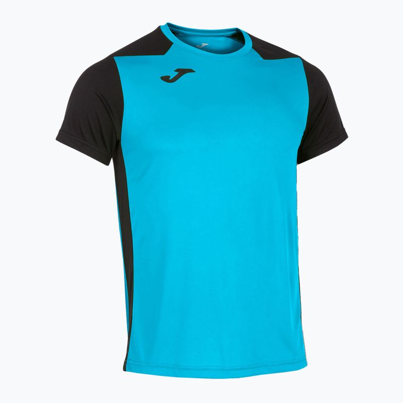Koszulka do biegania męska Joma Record II fluor turquoise/navy 9
