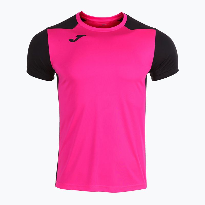 Koszulka do biegania męska Joma Record II fluor pink/black 9