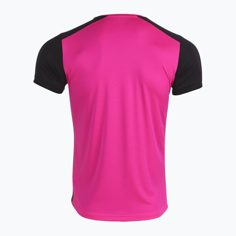 Koszulka do biegania męska Joma Record II fluor pink/black 10