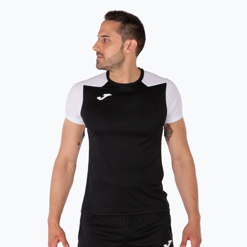 Koszulka do biegania męska Joma Record II black/white