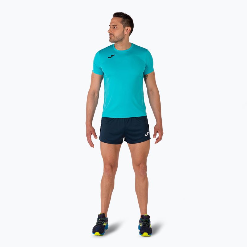Koszulka do biegania męska Joma Record II fluor turquoise 2