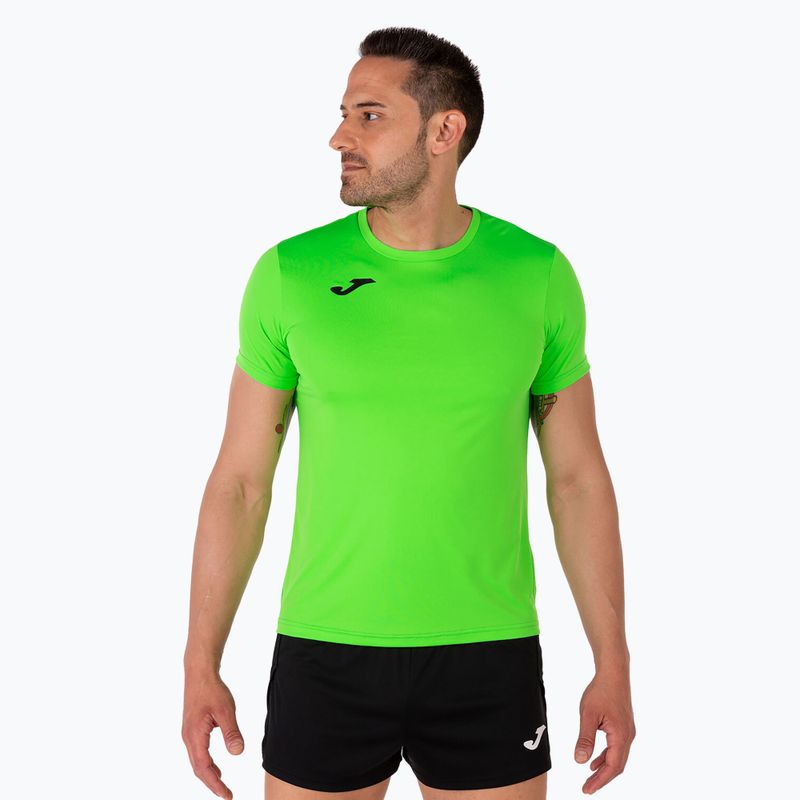 Koszulka do biegania męska Joma Record II fluor green