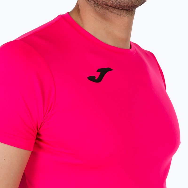 Koszulka do biegania męska Joma Record II fluor pink 3
