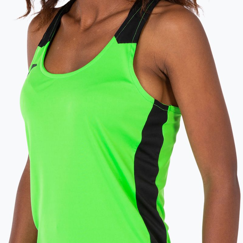 Koszulka do biegania damska Joma Record II Tank Top fluor green/black 4