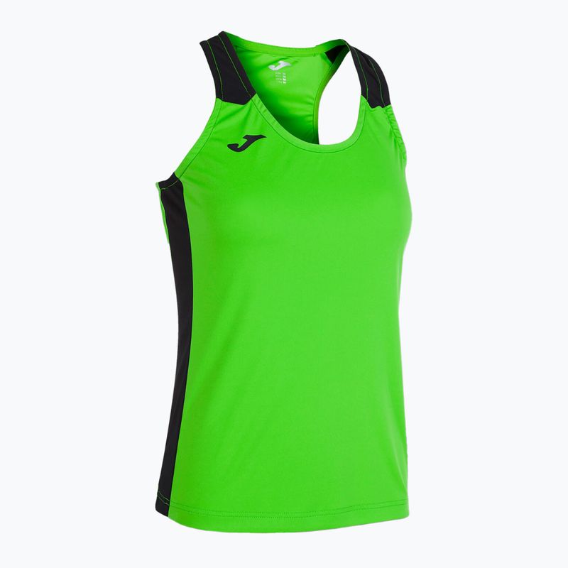 Koszulka do biegania damska Joma Record II Tank Top fluor green/black 7