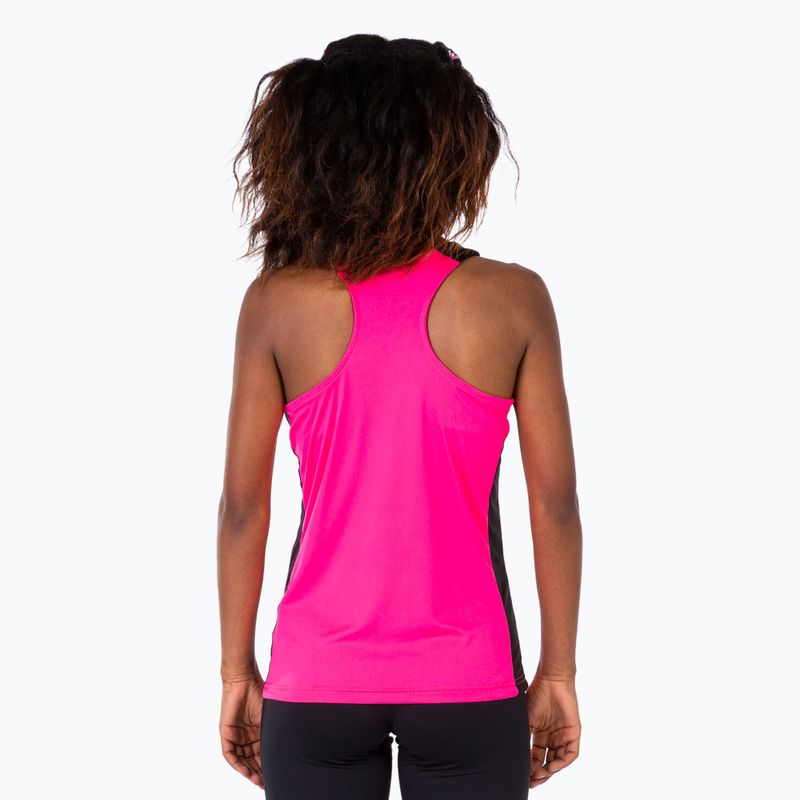 Koszulka do biegania damska Joma Record II Tank Top fluor pink/black 4