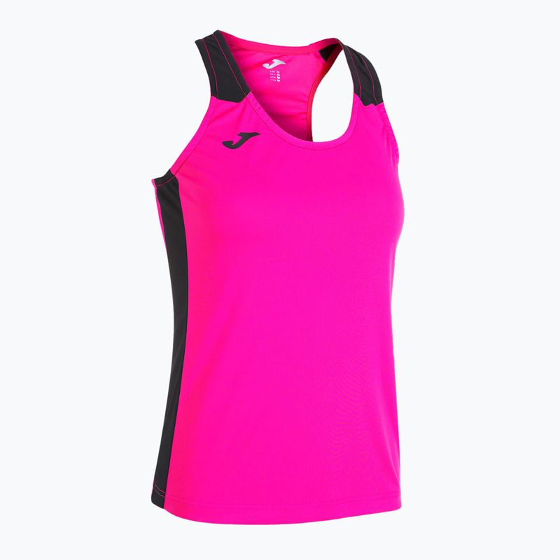 Koszulka do biegania damska Joma Record II Tank Top fluor pink/black 6
