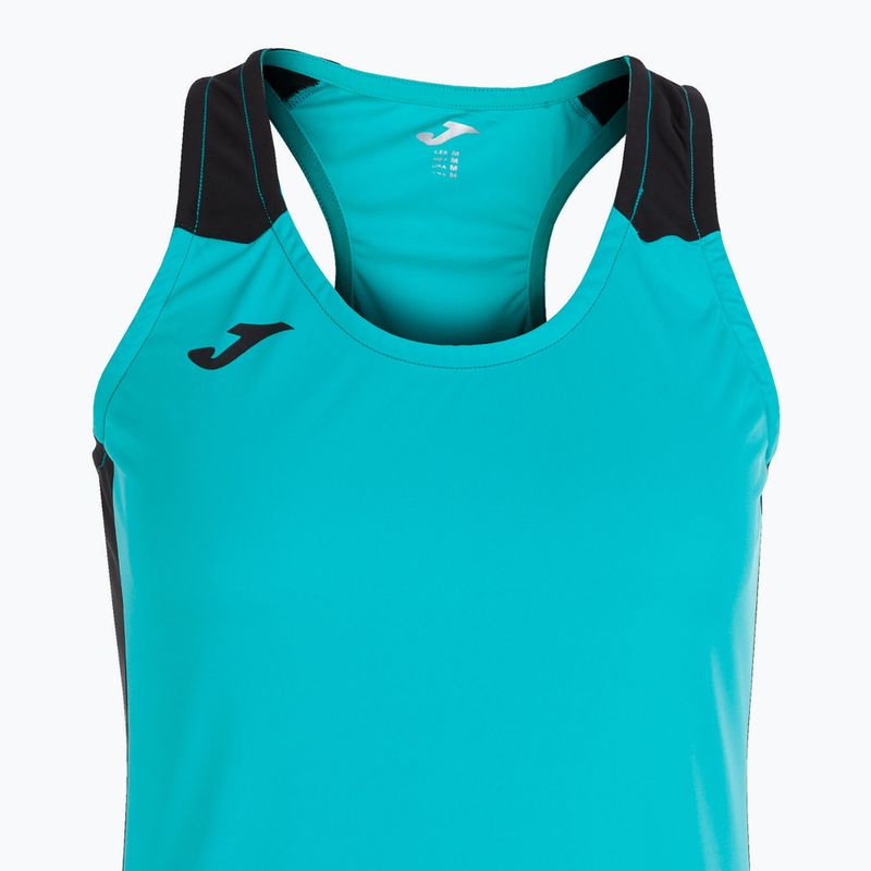 Koszulka do biegania damska Joma Record II Tank Top turquoise/black 5