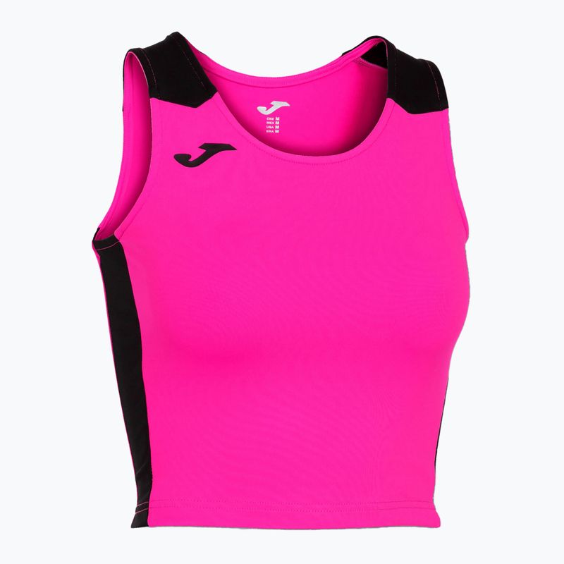 Koszulka do biegania damska Joma Record II Top fluor pink/black
