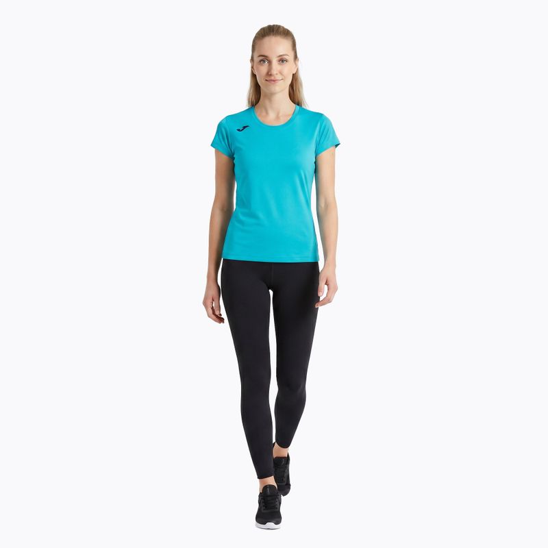 Koszulka do biegania damska Joma Record II fluor turquoise 2