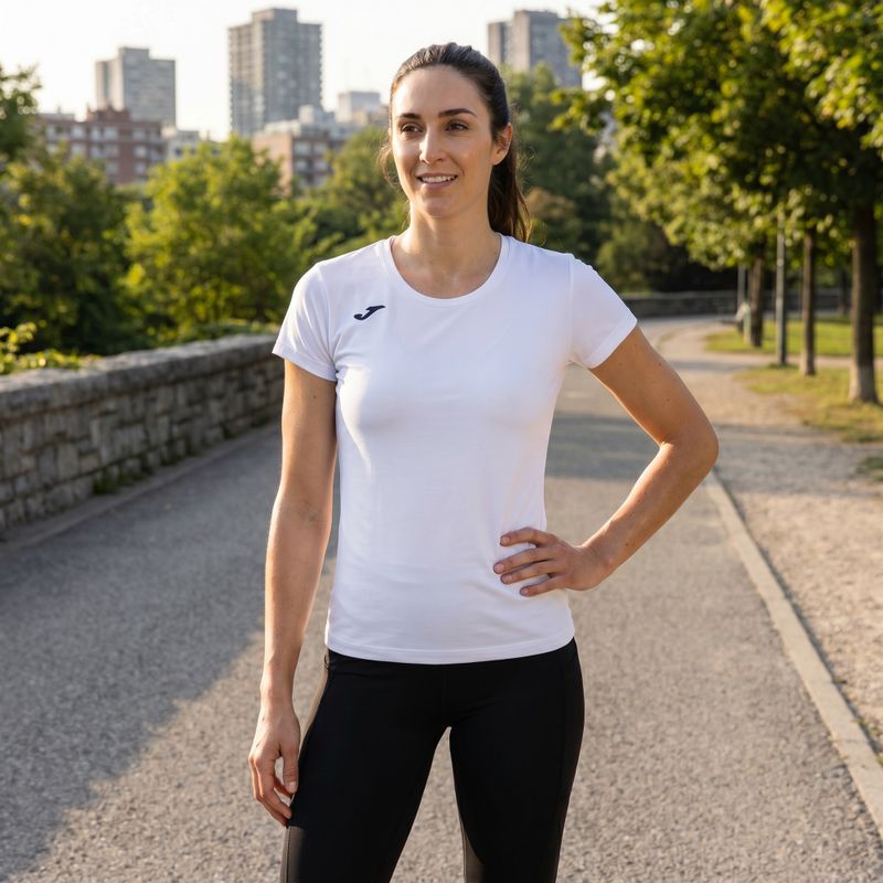 Koszulka do biegania damska Joma Record II white 4