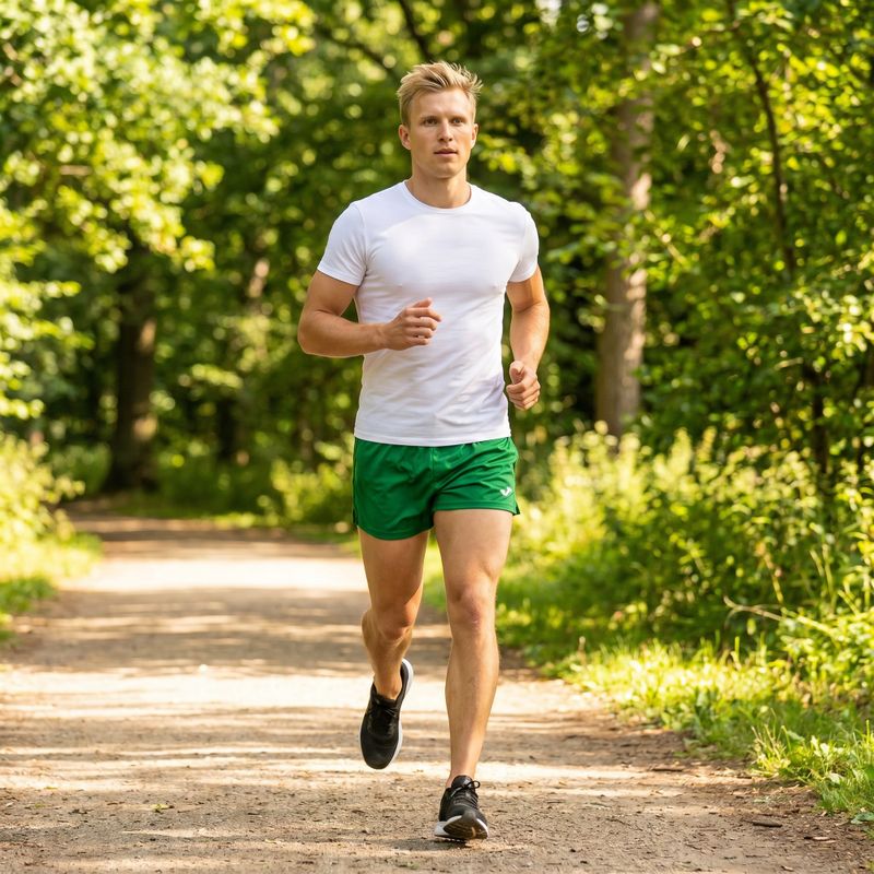 Spodenki do biegania męskie Joma Record II green 11
