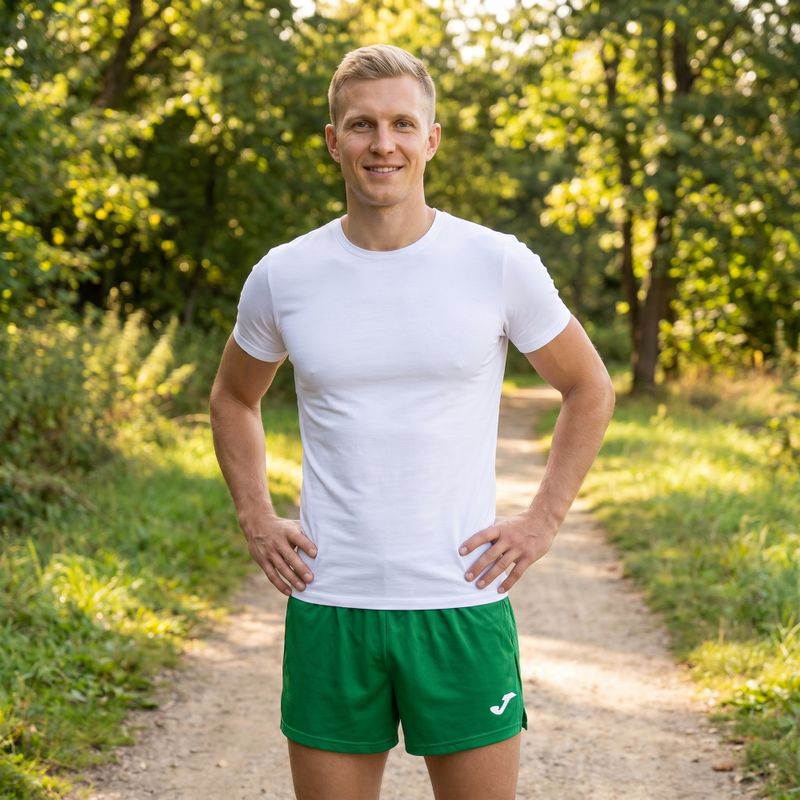 Spodenki do biegania męskie Joma Record II green 12