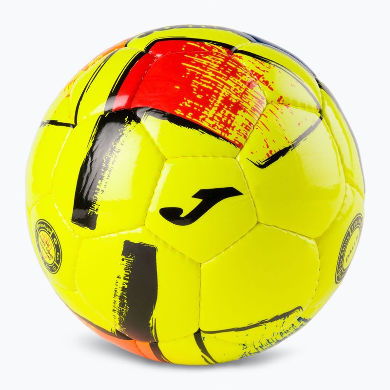 Piłka do piłki nożnej Joma Dali II fluor yellow rozmiar 4 3