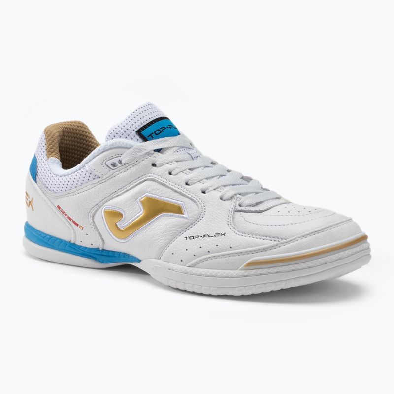 Buty piłkarskie dziecięce Joma Top Flex IN white/gold