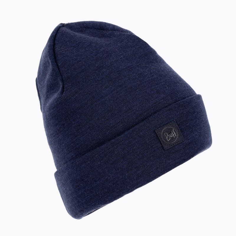 Czapka zimowa BUFF Heavyweight Merino Wool solid denim
