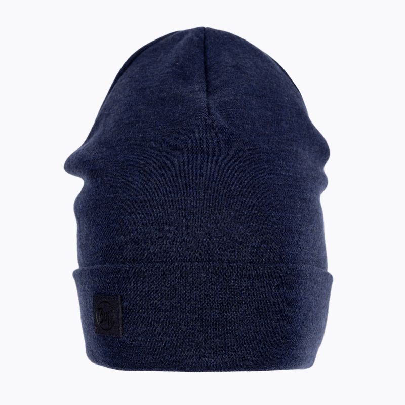 Czapka zimowa BUFF Heavyweight Merino Wool solid denim 2