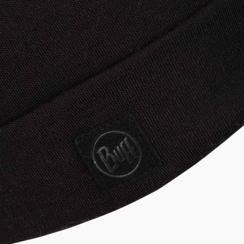 Czapka zimowa BUFF Heavyweight Merino Wool solid black 3