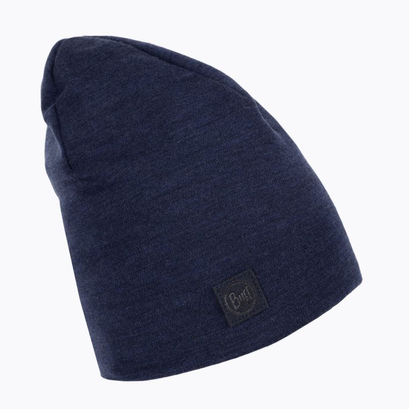 Czapka zimowa BUFF Heavyweight Merino Wool 2021 solid denim