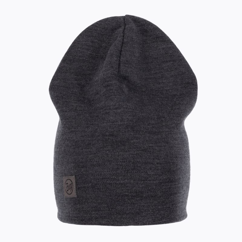 Czapka zimowa BUFF Heavyweight Merino Wool 2021 solid grey 2