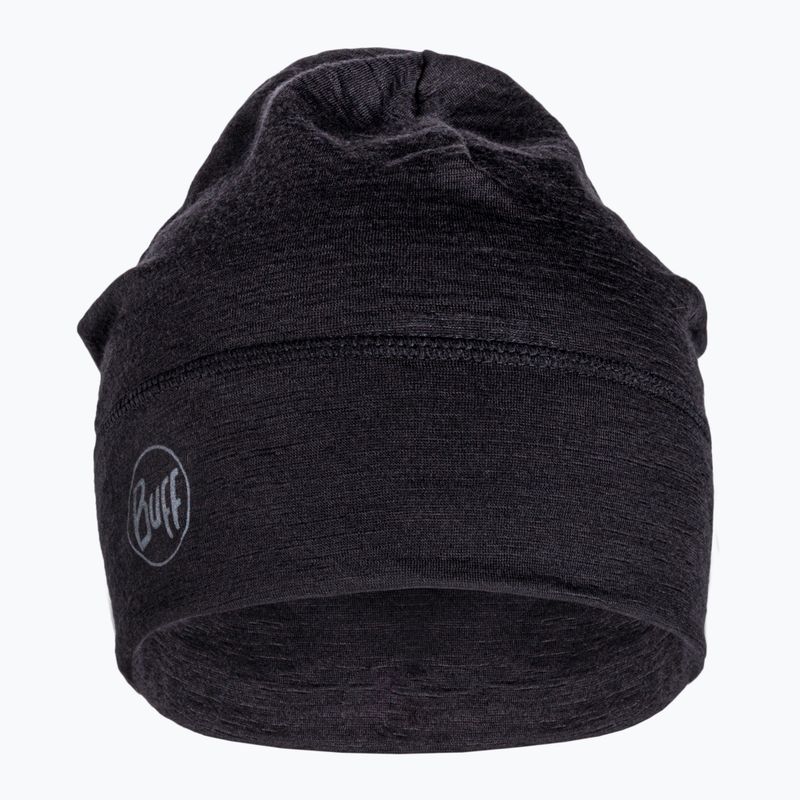 Czapka zimowa BUFF Lightweight Merino Wool solid black 2