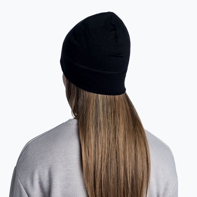 Czapka zimowa BUFF Lightweight Merino Wool solid black 7