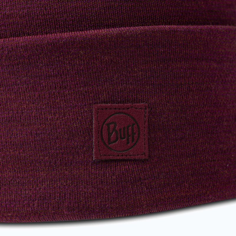 Czapka zimowa BUFF Heavyweight Merino Wool solid tibetan red 2