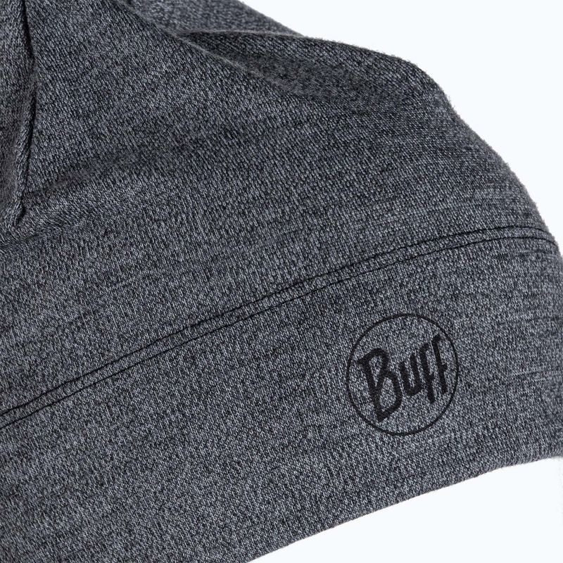 Czapka zimowa BUFF Midweight Merino Wool light grey 3