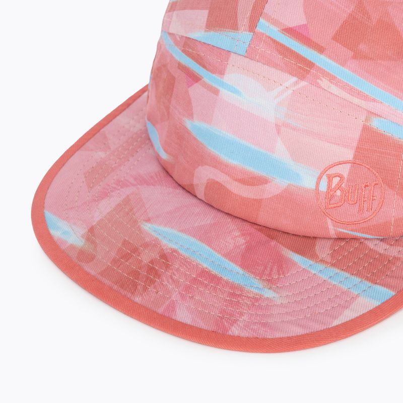 Czapka z daszkiem dziecięca BUFF 5 Panel heavens pink/pink 3
