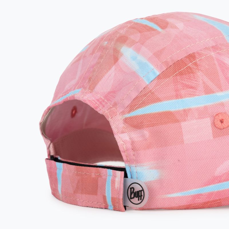 Czapka z daszkiem dziecięca BUFF 5 Panel heavens pink/pink 4