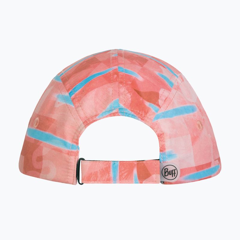 Czapka z daszkiem dziecięca BUFF 5 Panel heavens pink/pink 2