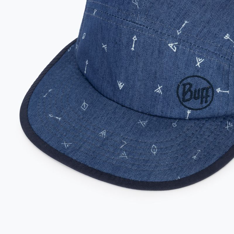 Czapka z daszkiem dziecięca BUFF 5 Panel arrows denim/denim 3