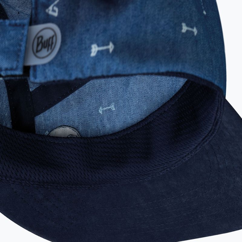 Czapka z daszkiem dziecięca BUFF 5 Panel arrows denim/denim 3